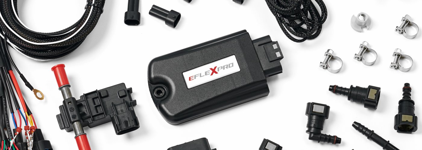 eFlexPro E85 kit with accessories to your Audi