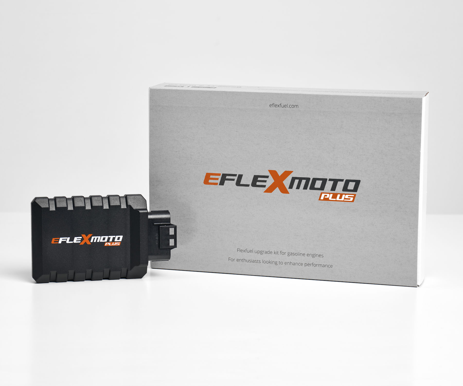 Le kit éthanol eFlexMoto Plus avec l’eFlexApp