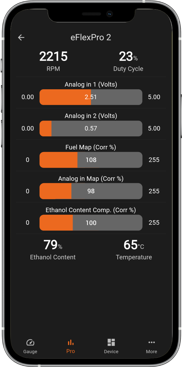 FlexApp Analog Sensor Inputs