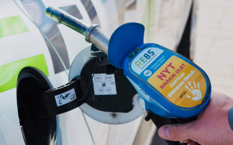 E85-biopolttoaineen pumppu