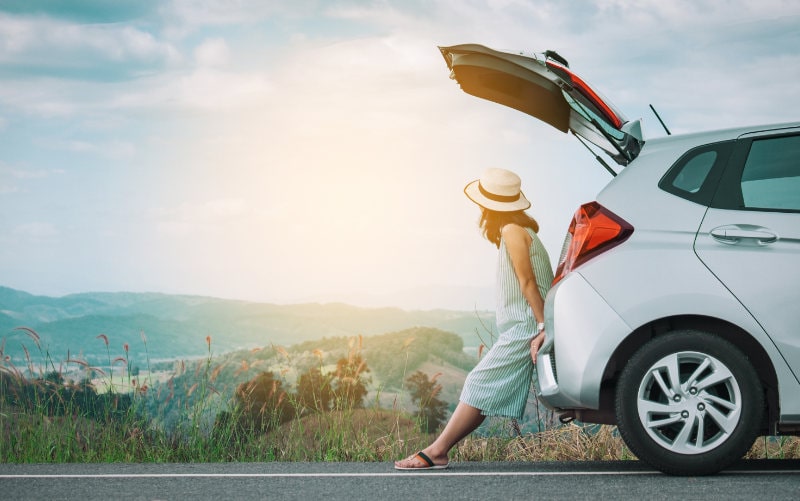 Woman car