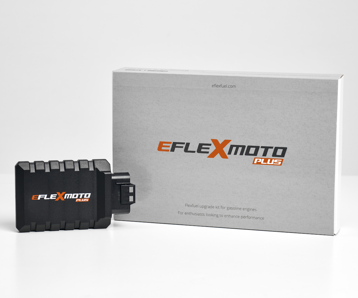 eFlexMoto Plus E85 flexfuel kit with eFlexApp